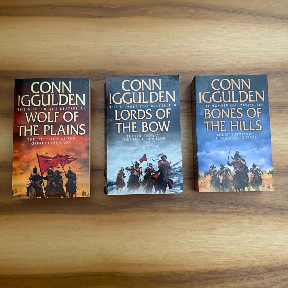 Best seller 3 book series Wolf of the plains by Conn Iggulden